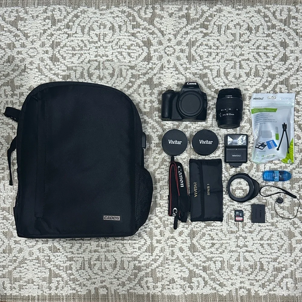 Canon EOS 250D + Camera Backpack Bundle